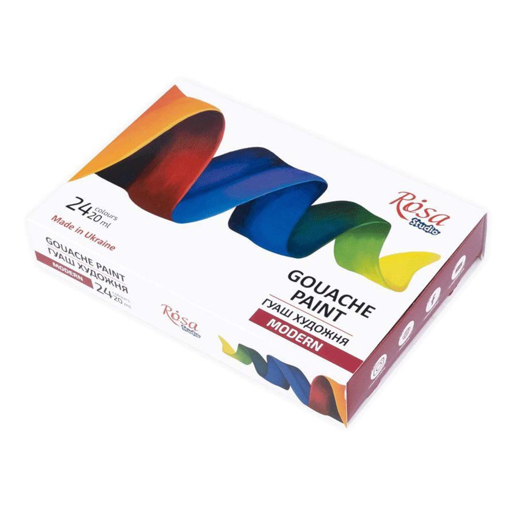 Rosa Studio 24 Colors Modern Gouache Paint Set
